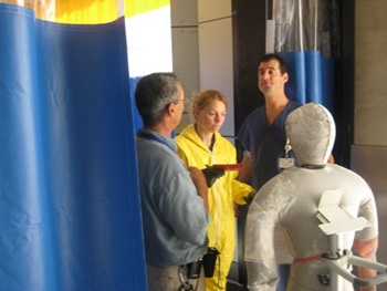 Providers reenacting disaster relief efforts